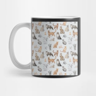 Pencil drawn cat Mug